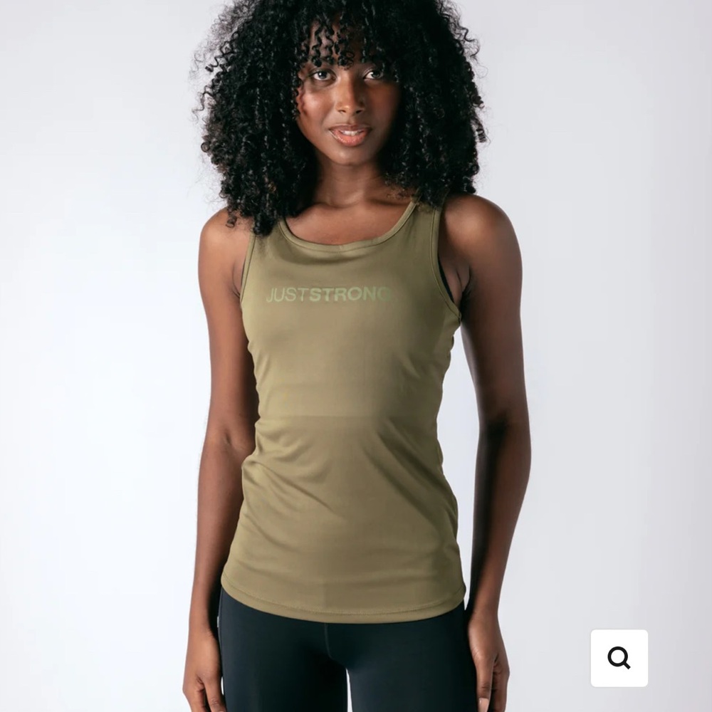 Just Strong The Core Workout Tank Women’s 3XL Military Green NWT